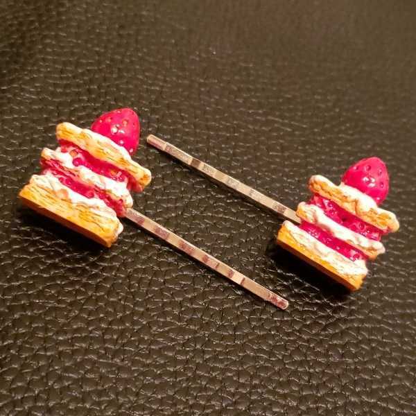  hand made! hairpin sweets / mille-feuille 2 piece collection 