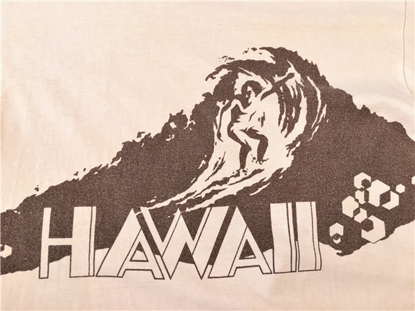 ビンテージ ヘインズ ビーフィー Hanes Beefy 三角タグ Ｔシャツ Ｌ ハワイ ＨＡＷＡＩＩ サーフィン サーファー SURF ７０ｓ ７０年代