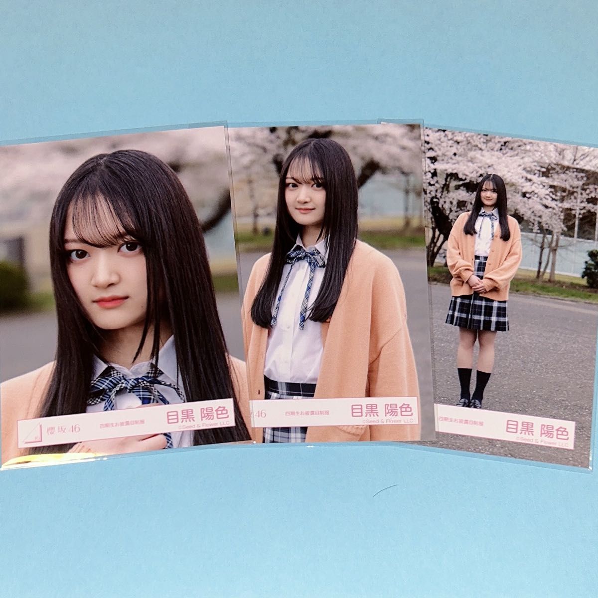 櫻坂46 目黒陽色 直筆サイン 生写真 チュウ 四期生お披露目制服 櫻坂46 目黒陽色 生写真 4期生お披露目制服衣装 コンプ|Yahoo
