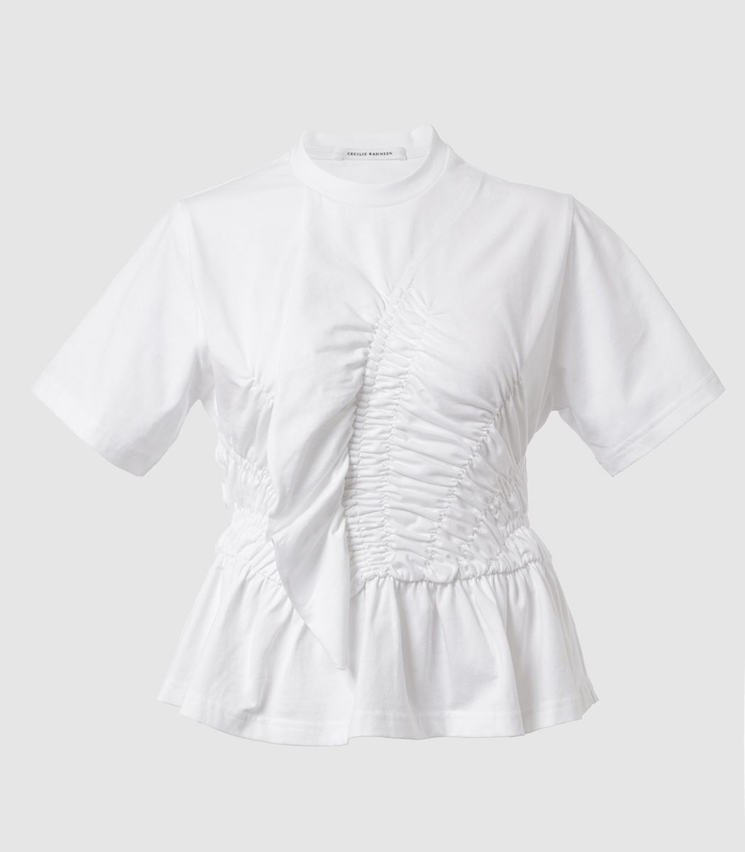 【CECILIE BAHNSEN】フリルTシャツ 新品】Cecilie Bahnsen ACETOP TシャツホワイトM|Yahoo!フリマ
