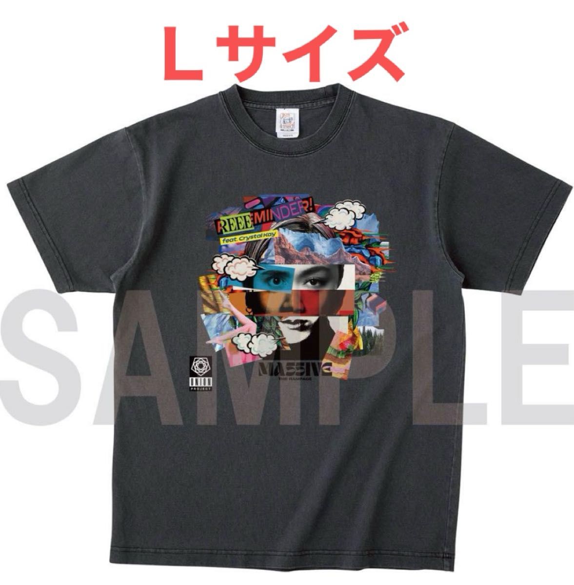 MA55IVE THE RAMPAGE Tシャツ Lサイズ MA55IVE THE RAMPAGE 】 REEEMINDER リリパ Tシャツ Lサイズ 黒