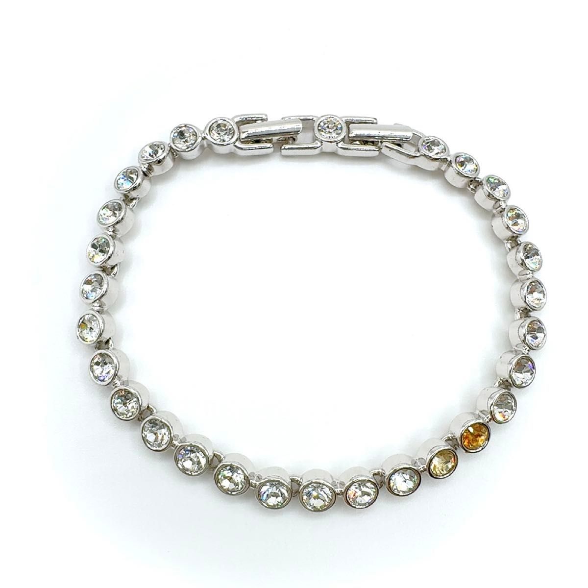 SWAROVSKI スワロフスキー テニスブレスレット シンプル グレー SWAROVSKI スワロフスキー クリスタル テニスブレスレット