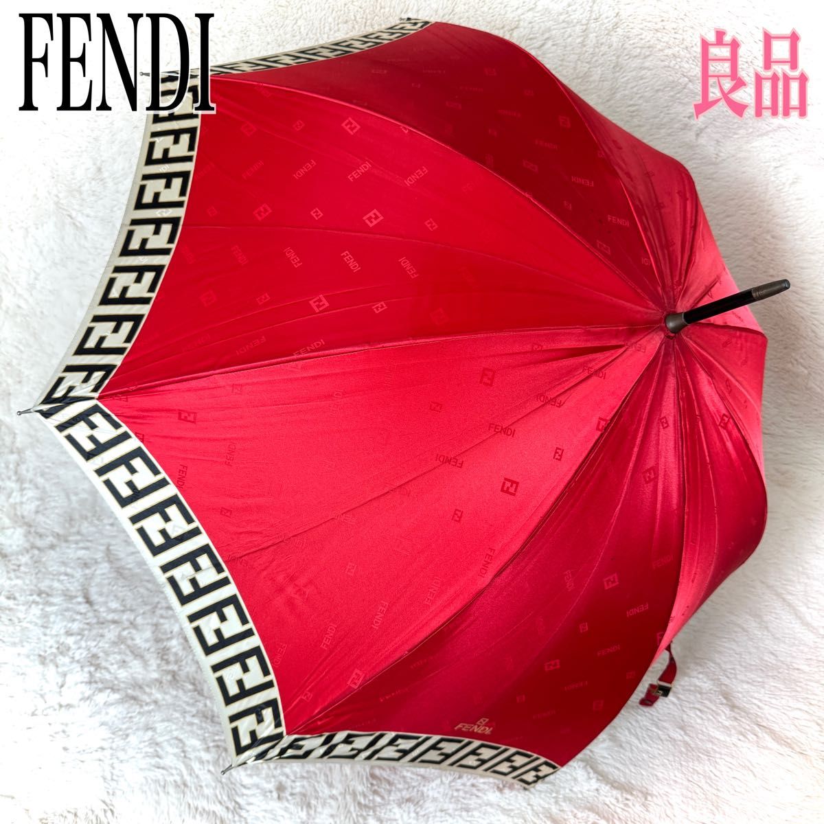 FENDI フェンディ 雨傘 長傘 傘 umbrella ズッカ柄 ロゴ 総柄