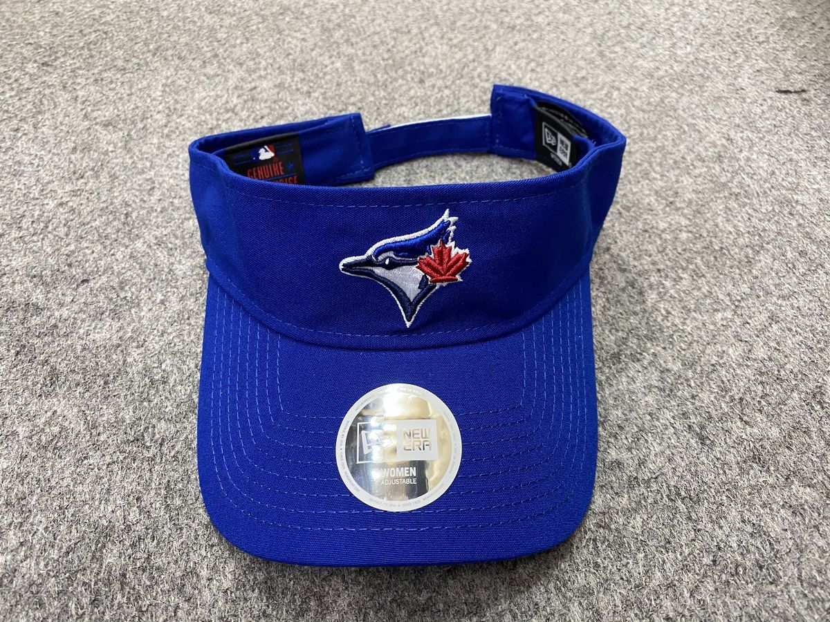 ニューエラ NEWERA トロント ブルー ジェイズ Blue Jays サンバイザー VISOR 公式 MLB 紫外線カット USA正規 Essential サイズ調節可 Women_画像2