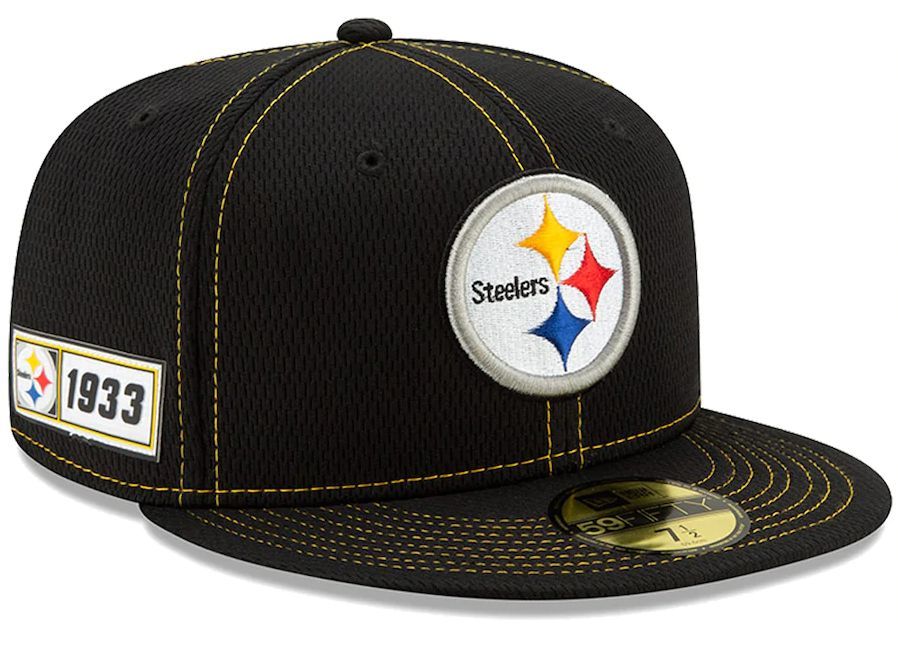 【8】 限定 100周年記念モデル NEWERA ニューエラ Steelers スティーラーズ 黒 59Fifty キャップ 帽子 NFL アメフト USA正規品 公式