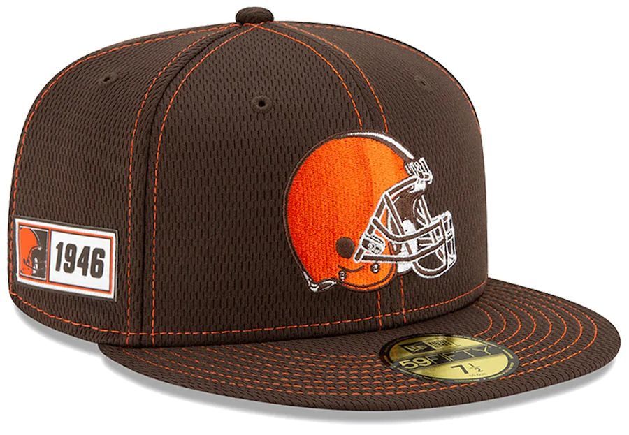【7.1/4】 限定 100周年記念モデル NEWERA ニューエラ Browns ブラウンズ 茶 59Fifty キャップ 帽子 NFL アメフト USA正規品 公式