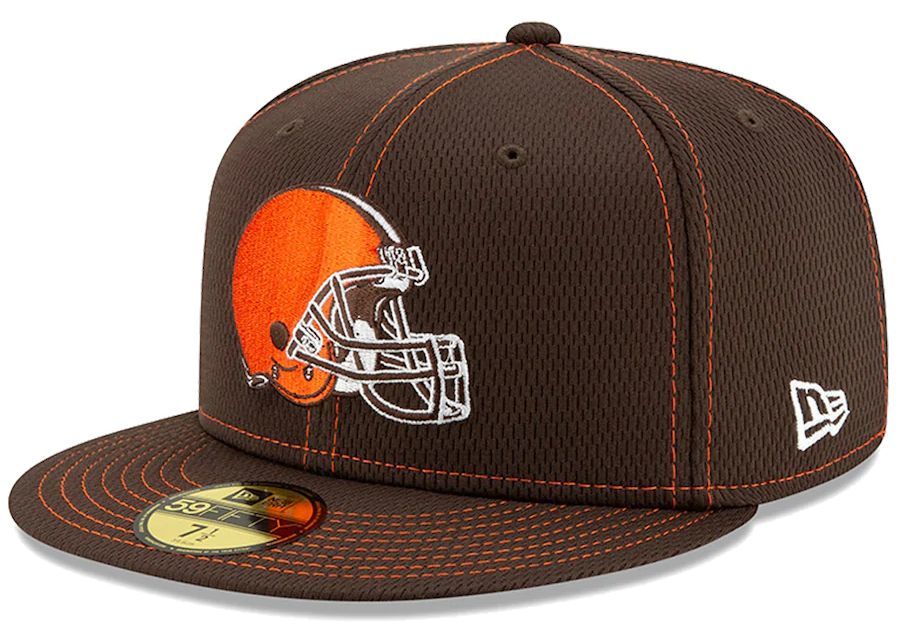 【7.1/4】 限定 100周年記念モデル NEWERA ニューエラ Browns ブラウンズ 茶 59Fifty キャップ 帽子 NFL アメフト USA正規品 公式_画像3
