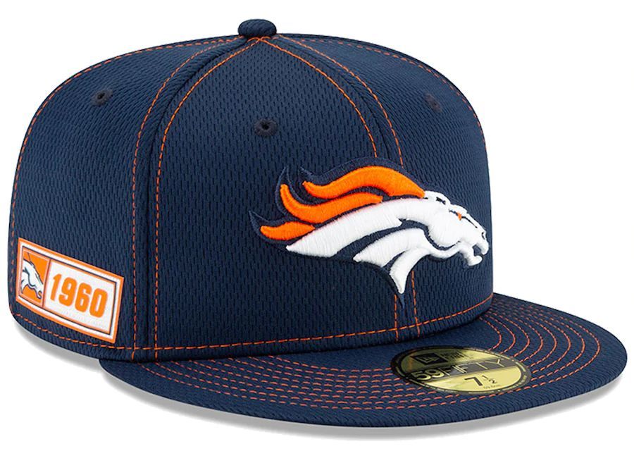 【7.5/8】限定 100周年記念モデル NEWERA ニューエラ Broncos デンバー ブロンコス 紺 59Fifty キャップ 帽子 NFL アメフト USA正規品 公式_画像1