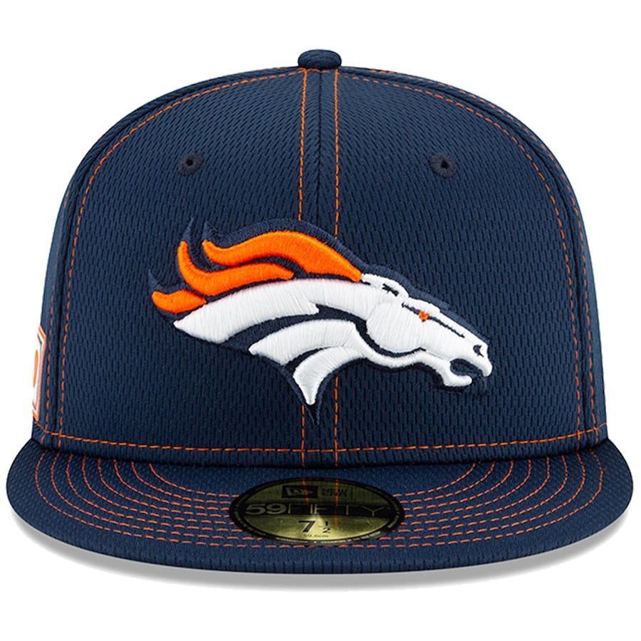 【8】 限定 100周年記念モデル NEWERA ニューエラ Broncos デンバー ブロンコス 紺 59Fifty キャップ 帽子 NFL アメフト USA正規品 公式_画像2
