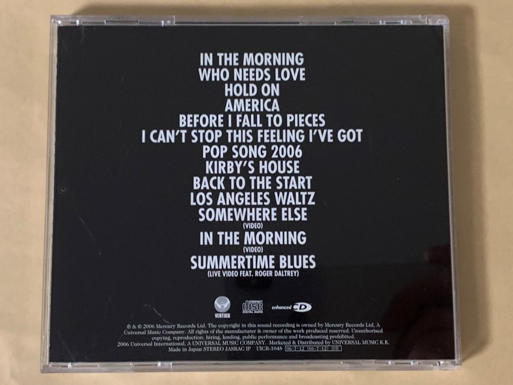 RAZORLIGHT レイザーライト CD 送料無料 国内盤 帯付 解説 歌詞 対訳付 ボーナストラック エンハンストビデオ3曲 Vertigo UICR-1048 即決