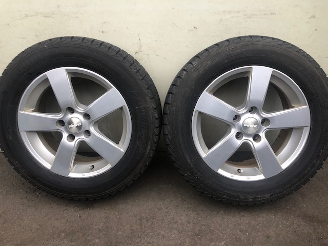 STYLE PRASIVO +38 5H114.3社外アルミ 215/60R16バリ山スタッドレスヨコハマアイスガードIG30カムリクラウンエスティママークXジオLEXUS HS_画像1