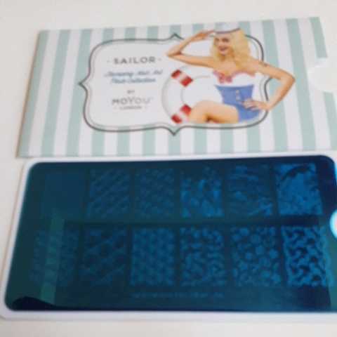 Moyou London nails stamp plate SAILOR 05