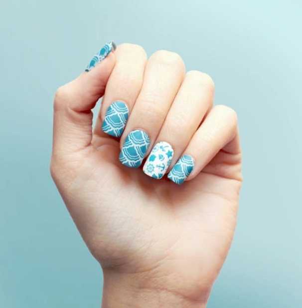 Moyou London nails stamp plate SAILOR 05