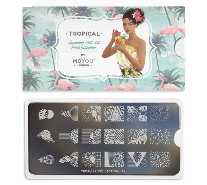 Moyou London ネイルスタンププレート　TROPICAL 26