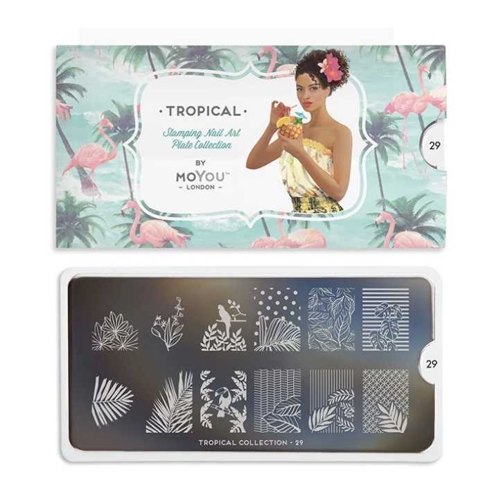 Moyou London ネイルスタンププレート　TROPICAL 29