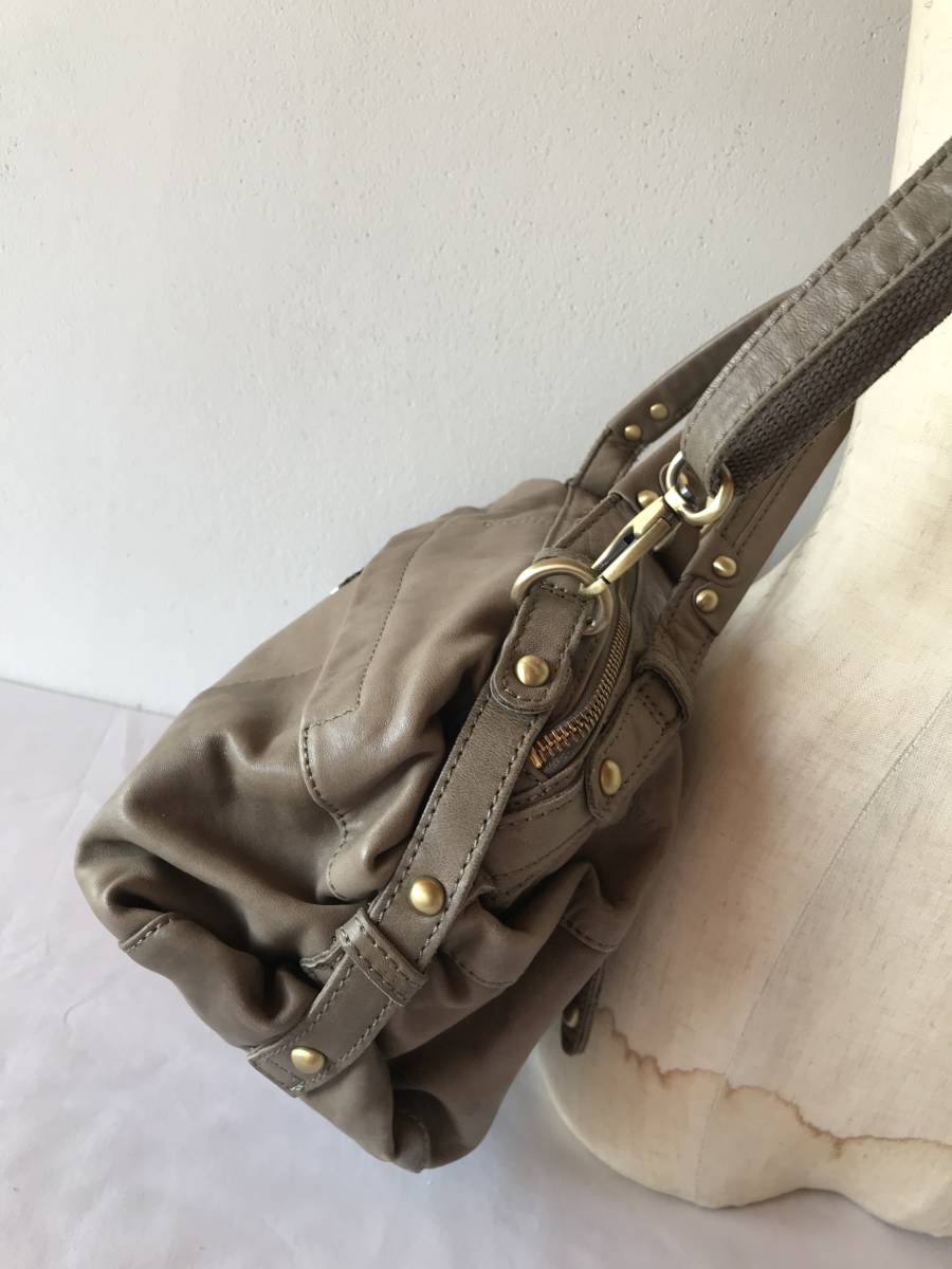  beautiful goods *zucchelo filatozkero filler -to2WAY leather bag handbag shoulder bag *
