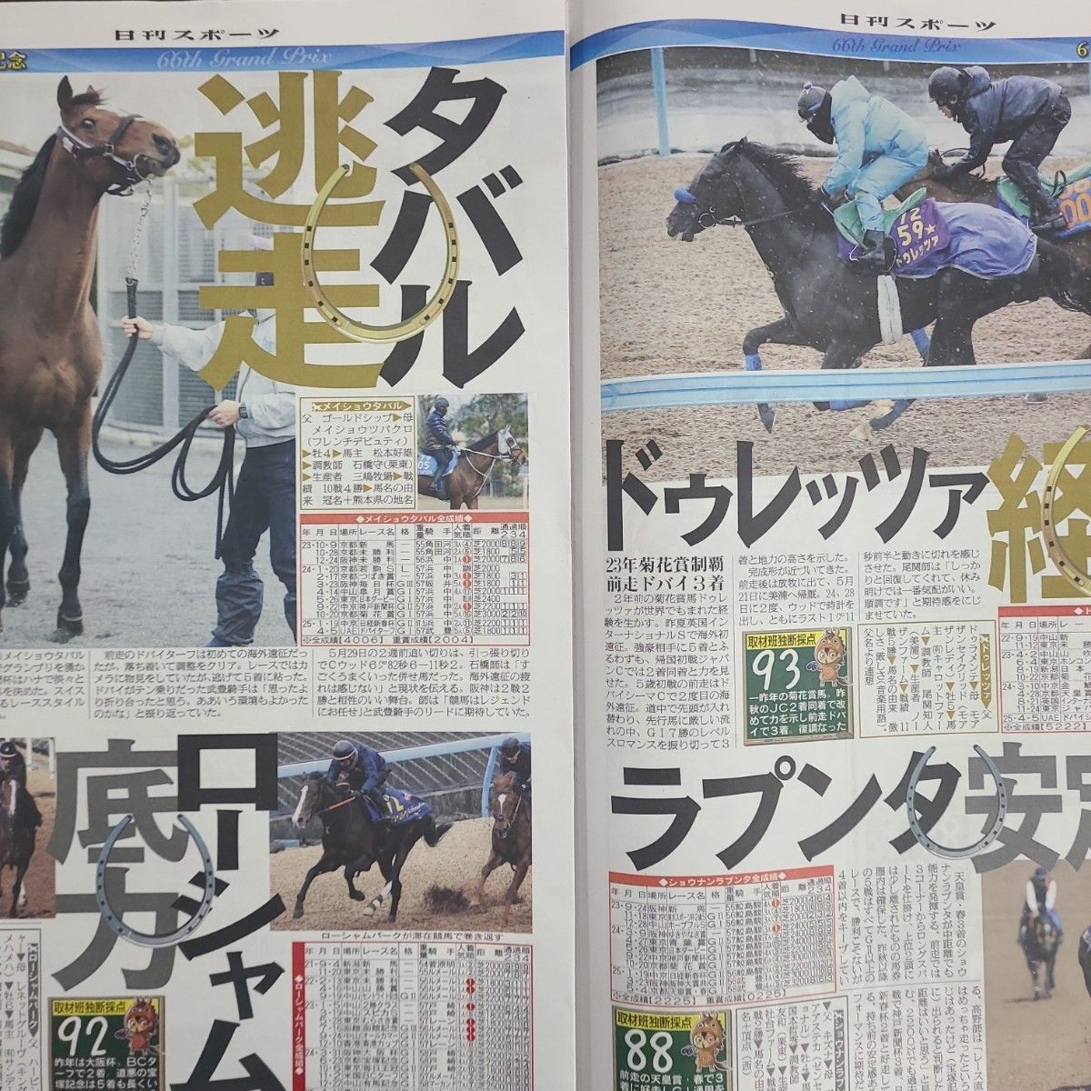 匿名！送料無料！競馬、ギャロップ、ブック2025年6月15日 日刊特別号宝塚記念3つセット