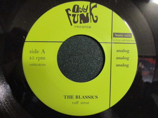 The Blassics ： Ruff Strut 7'' / 45s ★ フィンランドの現行Deep Funk ☆ シングル盤 / EP_画像1