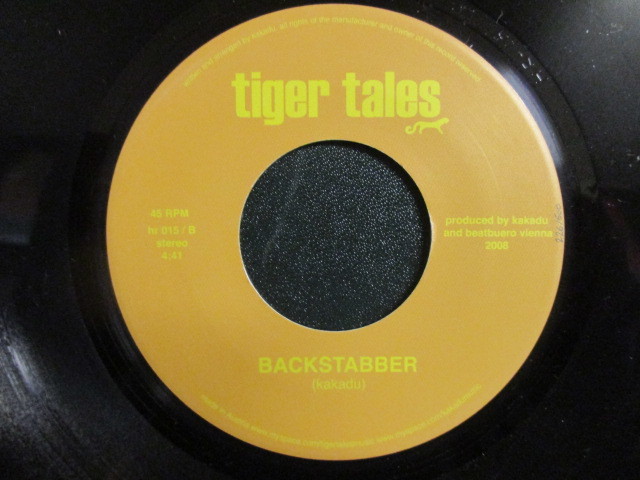 Tiger Tales ： Feels Good But It's Not 7'' / 45s ★ オーストリア現行Deep Funk ☆ c/w Backstabber // 落札5点で送料無料_画像2