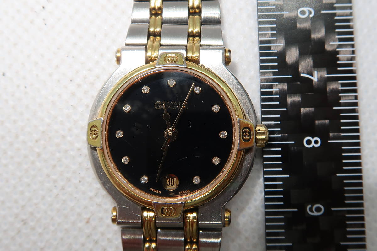○○グッチ GUCCI 11Pダイヤ 9000L クォーツ レディース 腕時計