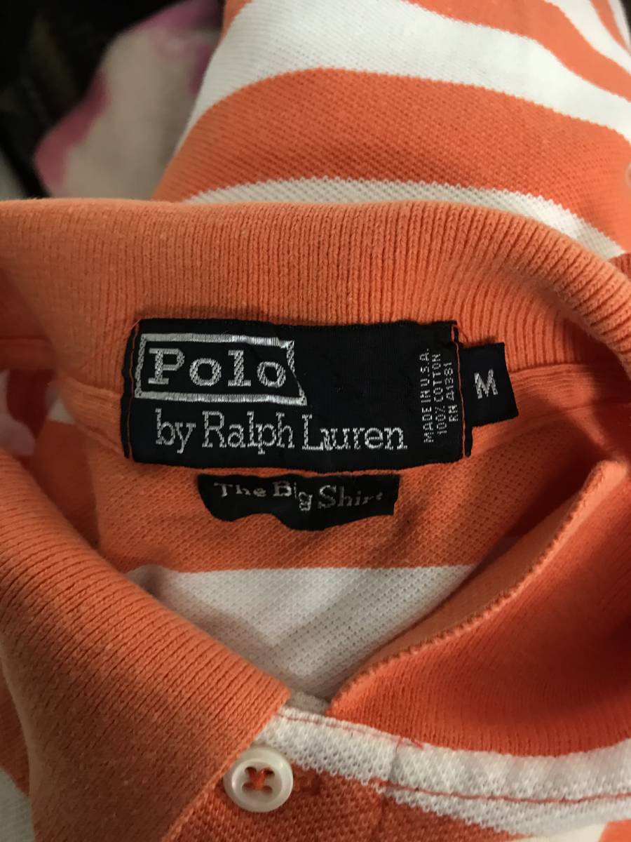 POLO Ralph Laurenラルフローレンの９０年代ヴィンテージポロシャツ　USA製　M　今だけ送料無料！！