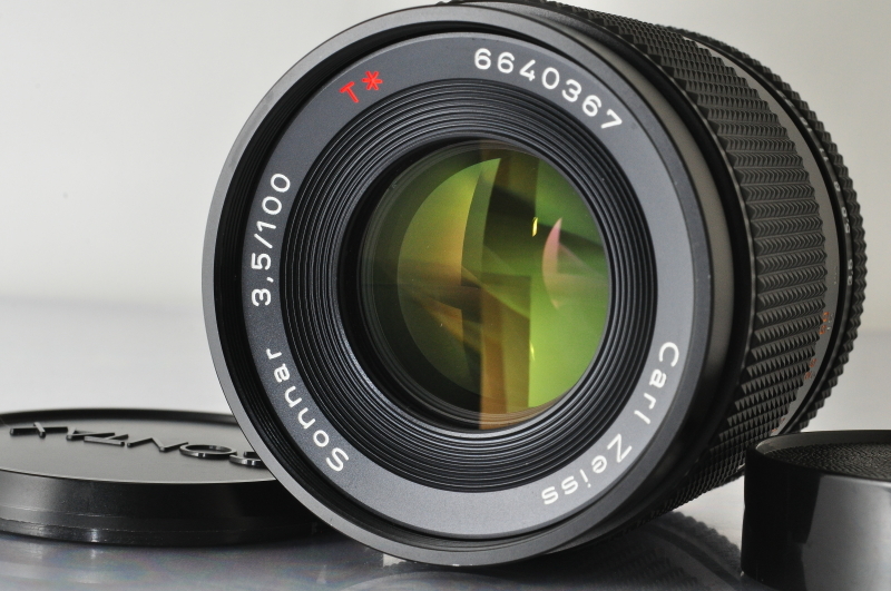 消費税無し T* Sonnar Zeiss Carl CONTAX 極上品 100mm Lens♪♪#4711