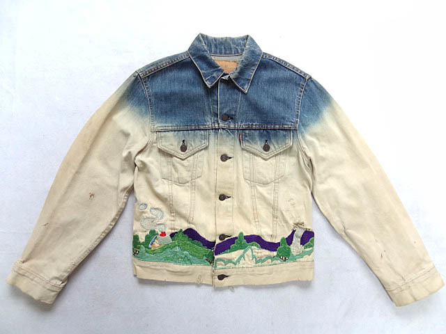 ビンテージ LEVIS リーバイス 希少 アート 70S 70505 ビッグE 刺繍