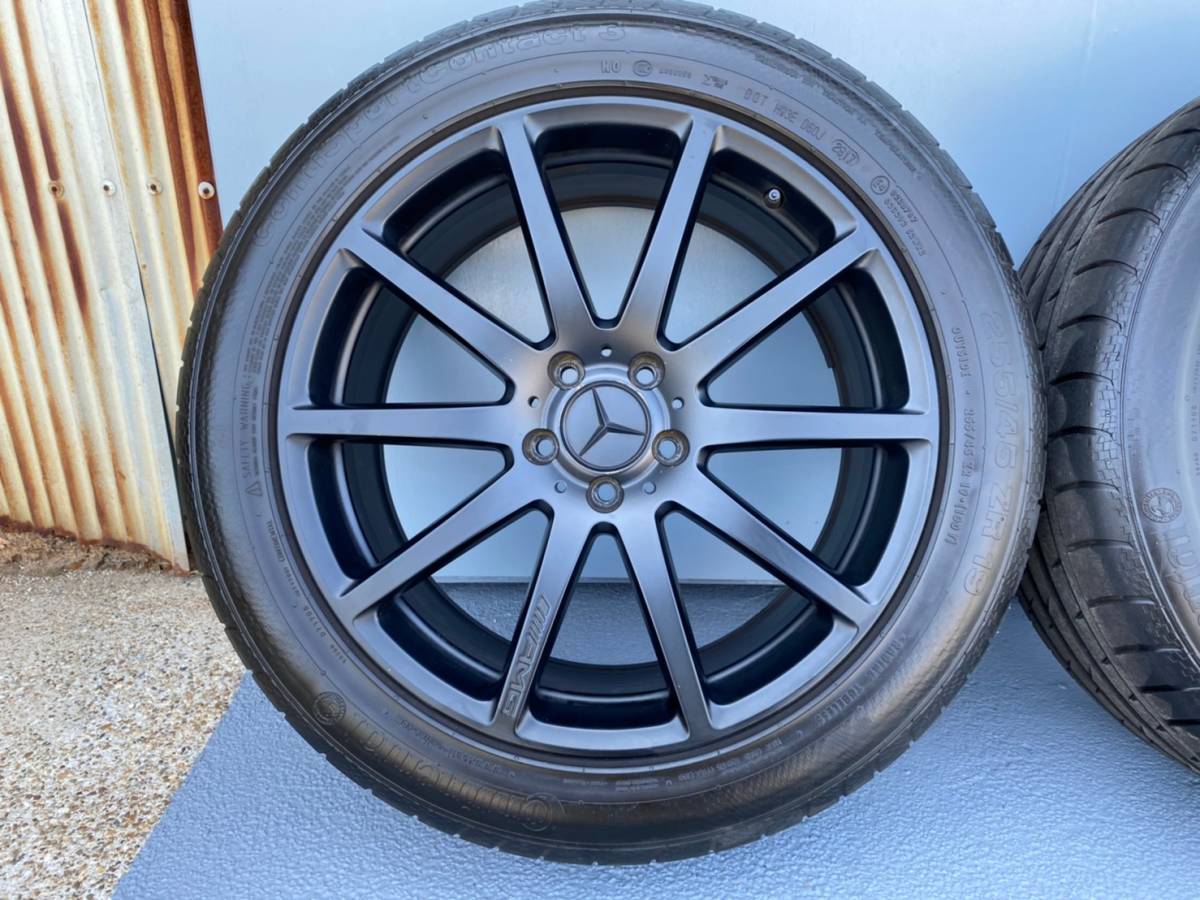J64 メルセデスベンツ S63 AMG W222 Mercedes-Benz S550 S400 Sクラス 純正ホイール 19インチ 255/45R19 285/40R19 コンチネンタル_画像4