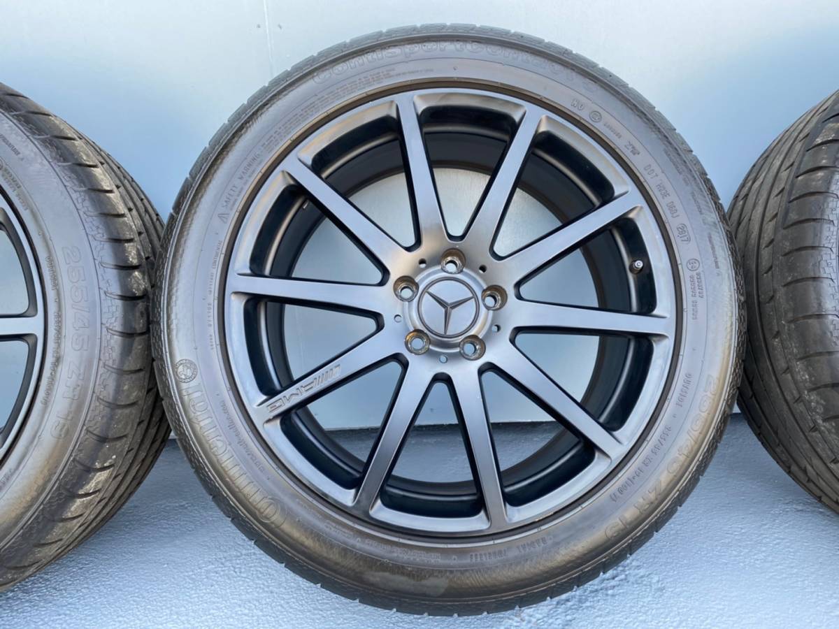 J64 メルセデスベンツ S63 AMG W222 Mercedes-Benz S550 S400 Sクラス 純正ホイール 19インチ 255/45R19 285/40R19 コンチネンタル_画像3