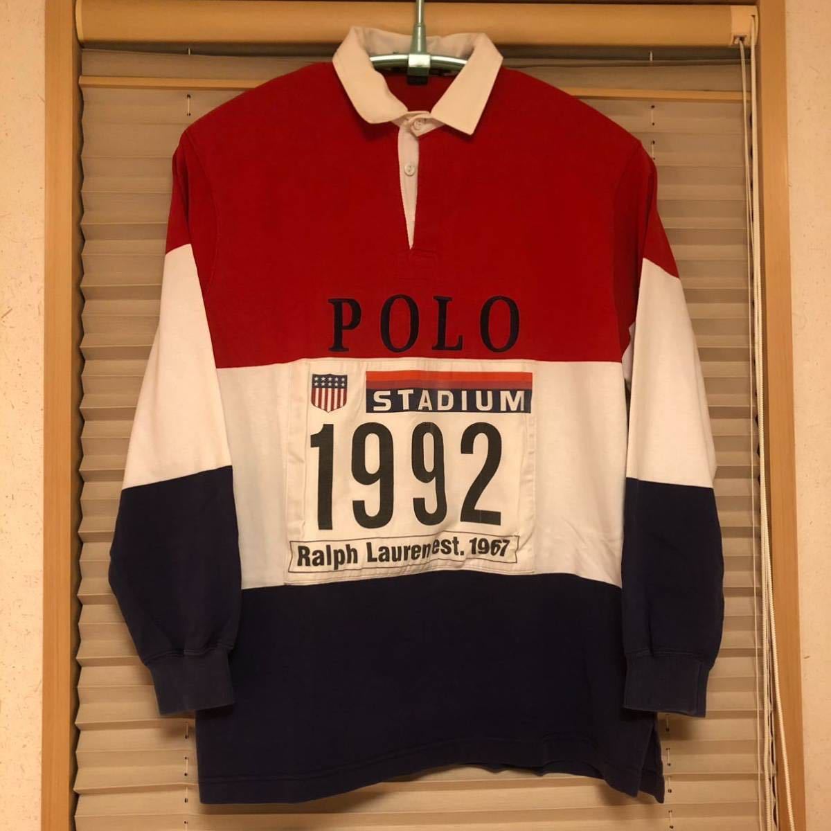 オリジナル Polo Ralph Lauren 1992 stadium スタジアム ポロシャツ shirt sport rlx rrl  country 1993 OG オリンピック
