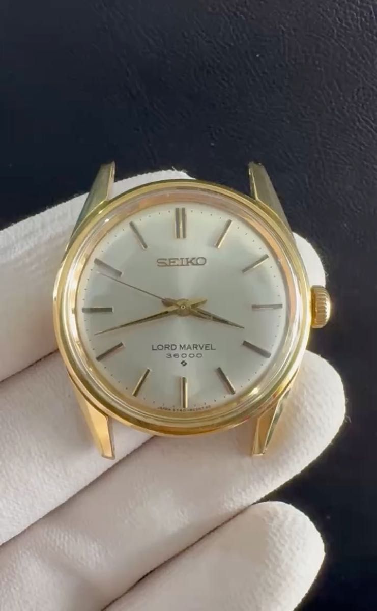 SEIKO Lord Marvel 36000 手巻き時計 アンティーク, オリジナルは問題なく動作します
