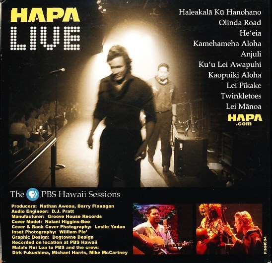 盤面良好 紙ジャケ ハパ/HAPA - Live at the PBS Hawaiian Sessions　4枚同梱可能　a4B0010X7158_画像2