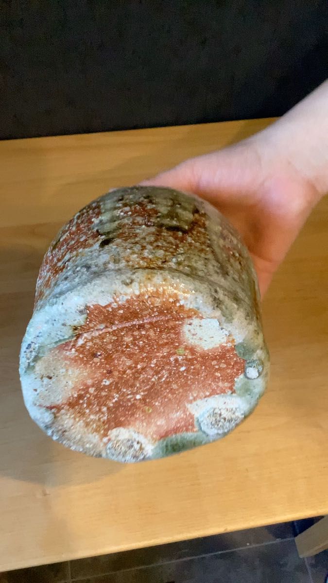 信楽焼 変形花器 イラボ