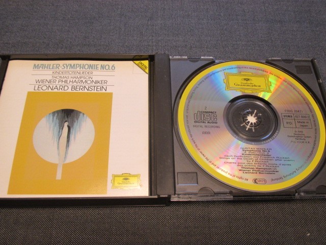 CD マーラー：交響曲 第6番 イ短調＜悲劇的＞ レナード・バーンスタイン ウィーン・フィルハーモニー 2枚組_画像2