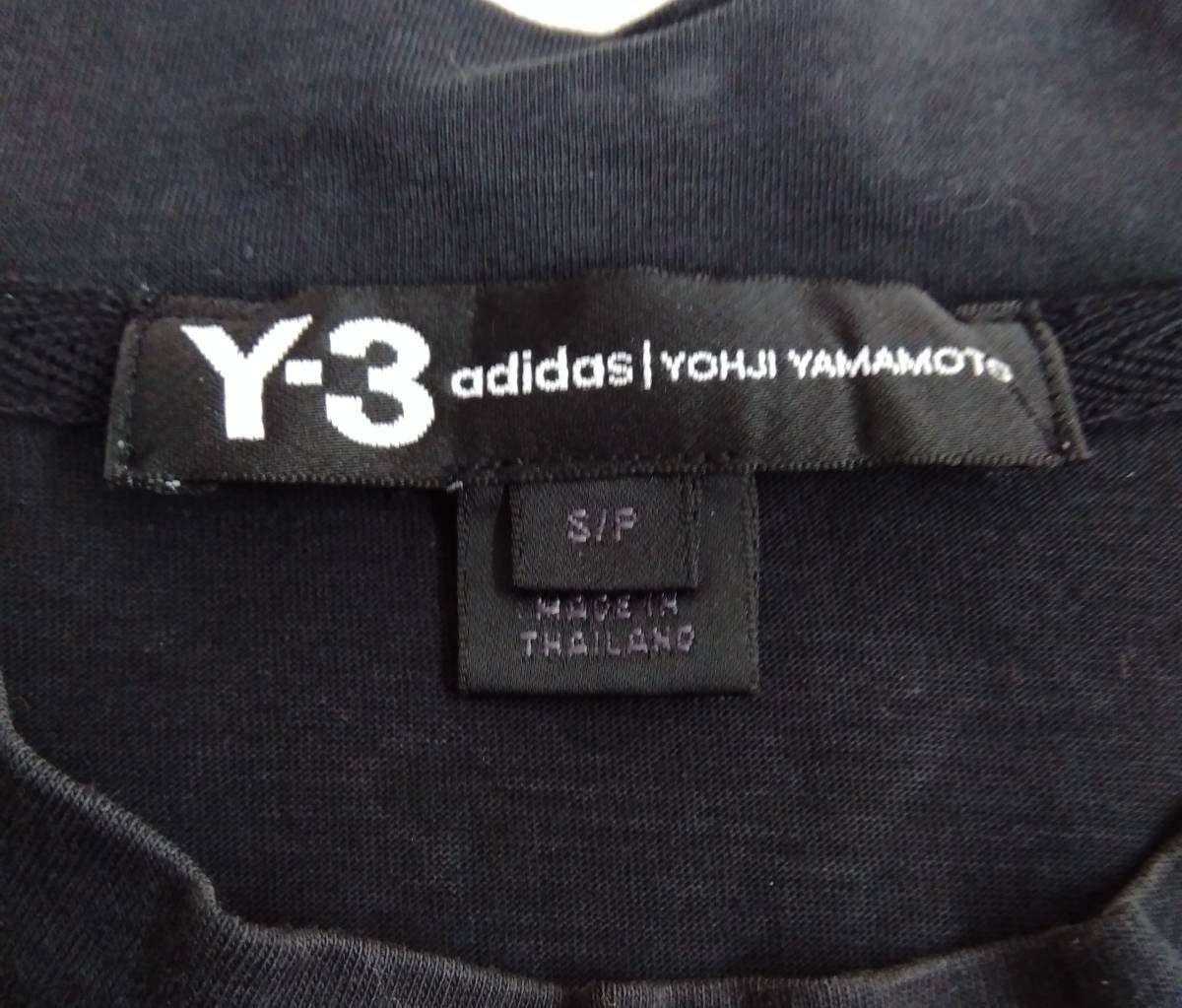 YOHJI YAMAMOTO × adidas ヨウジヤマモト アディダス Y-3 ワイスリー メンズTシャツ Sサイズ 黒 ブラック BS3429 16C001_画像3