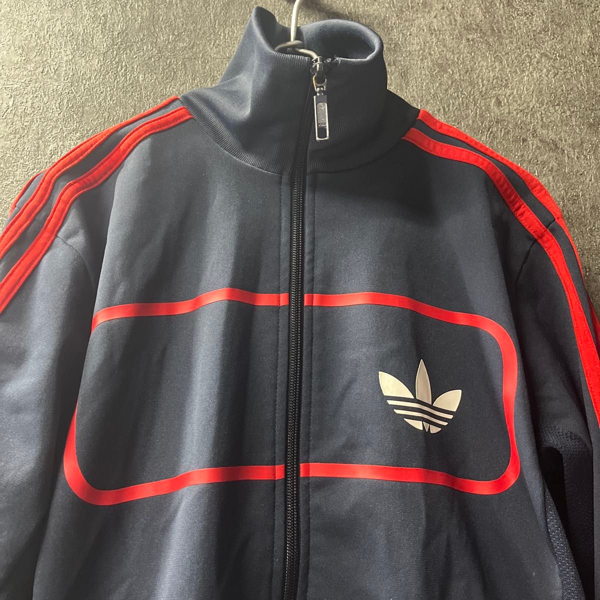 95/M adidas アディダス トラックジャケット トレフォイル　ネイビー
