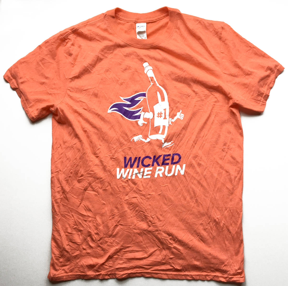 Yahoo!オークション WICKED WINE RUN ワインラン プリントTシャツ 半...
