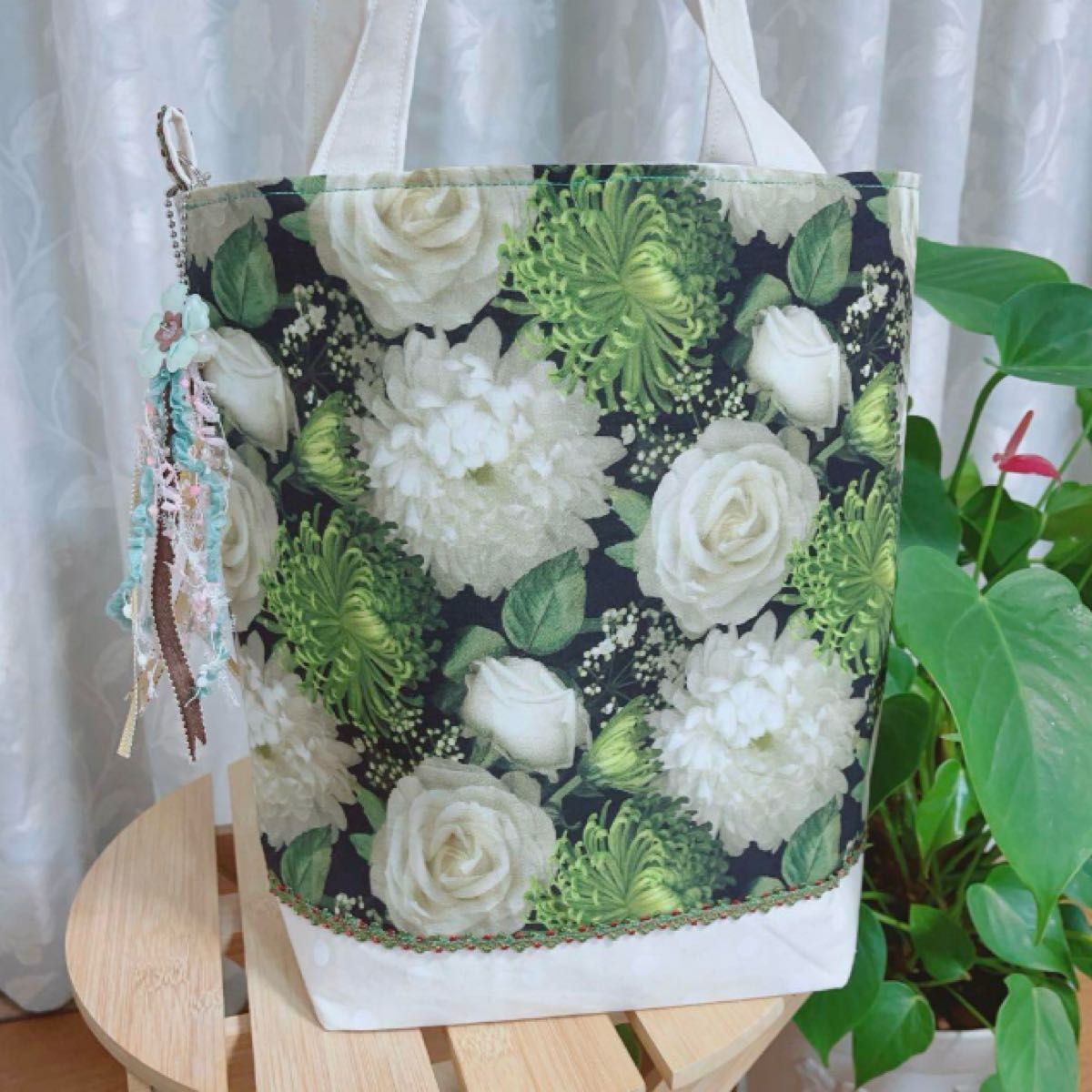 【未使用】ロラライハリス/ハンドメイド/マスカレードレディ/バッグ　