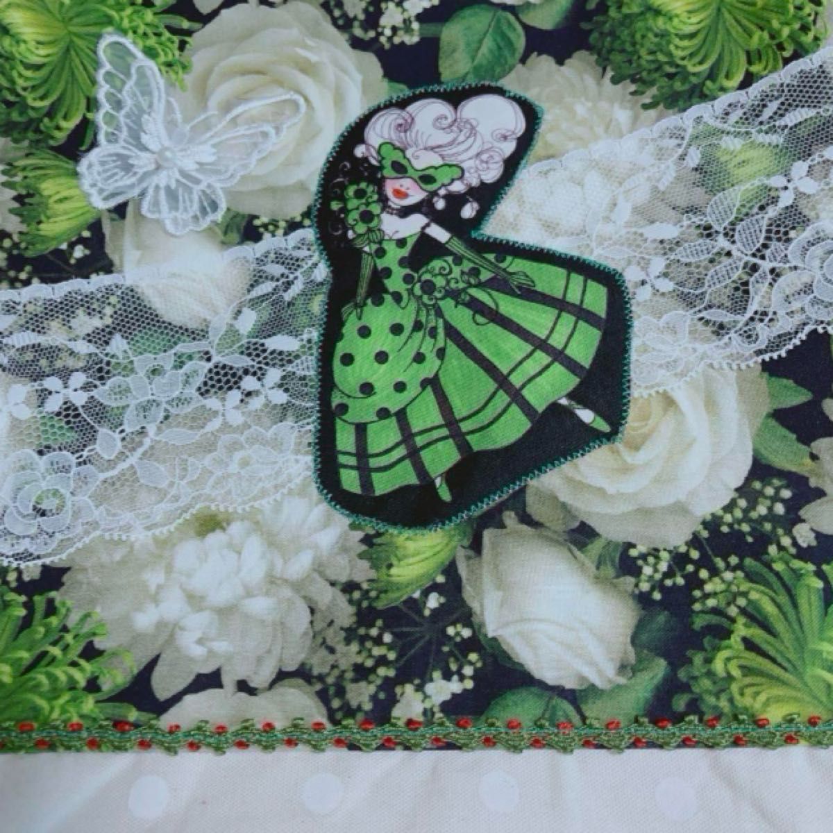 【未使用】ロラライハリス/ハンドメイド/マスカレードレディ/バッグ　