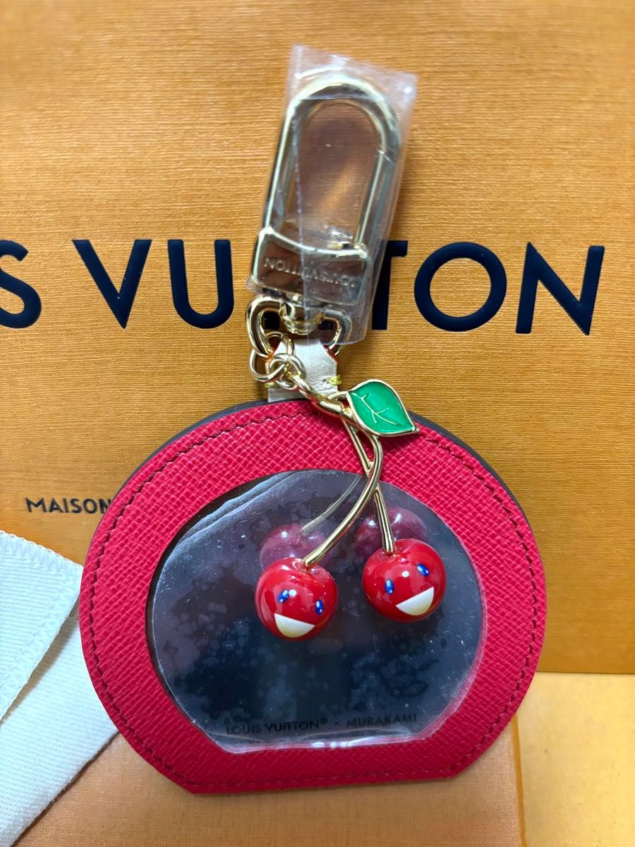 限定【ルイヴィトン】 LV x TM 村上隆 ミニ ミラー チェリー 新作 新品 ルイヴィトン村上隆バッグチャーム・LV ミニ ミラー