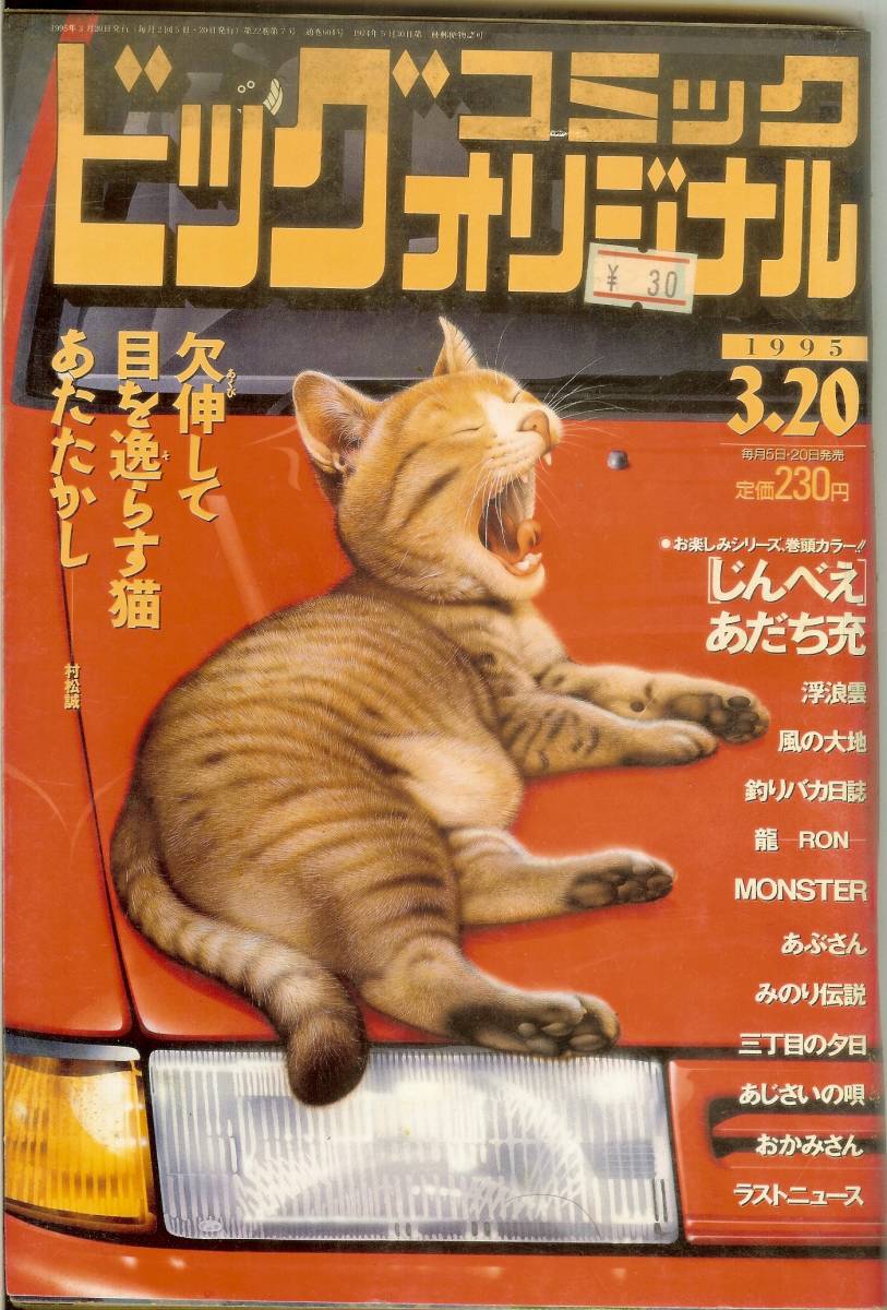 ビッグコミックオリジナル　(平成7年)　1995年3月20日　送料185円可_画像1