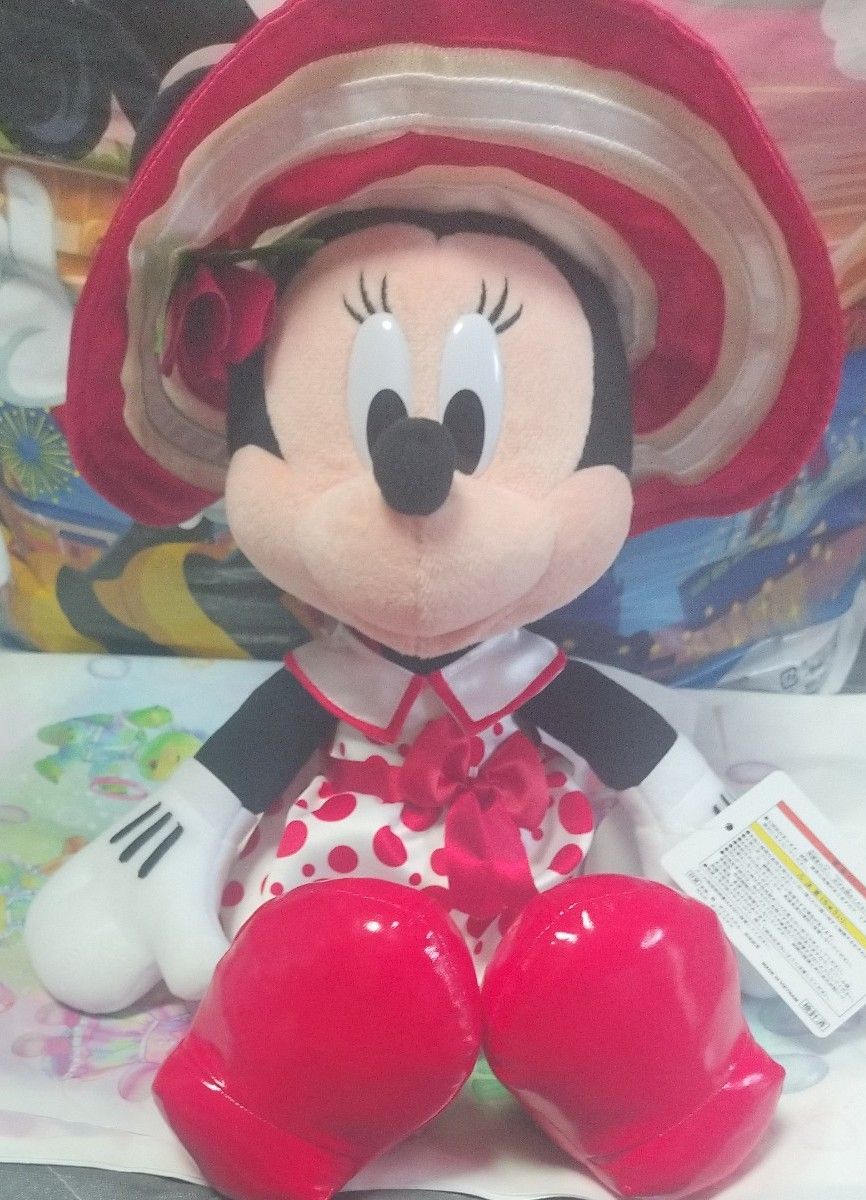 美品 未使用タグ付き ミニー スタイルスタジオ ぬいぐるみ 夏 ミニー ぬいぐるみ ミニーのスタイルスタジオ 夏服 紙タグあり
