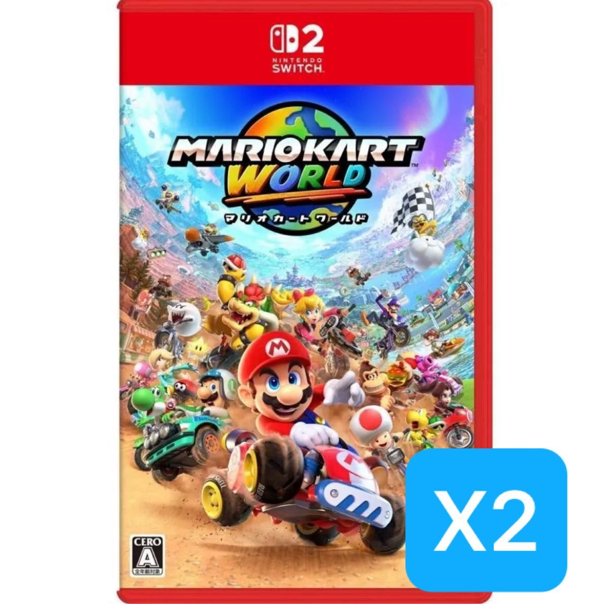 マリオカート ワールド Nintendo Switch2 新品未開封 Nintendo Switch2 マリオカートワールド【新品未開封】 2本