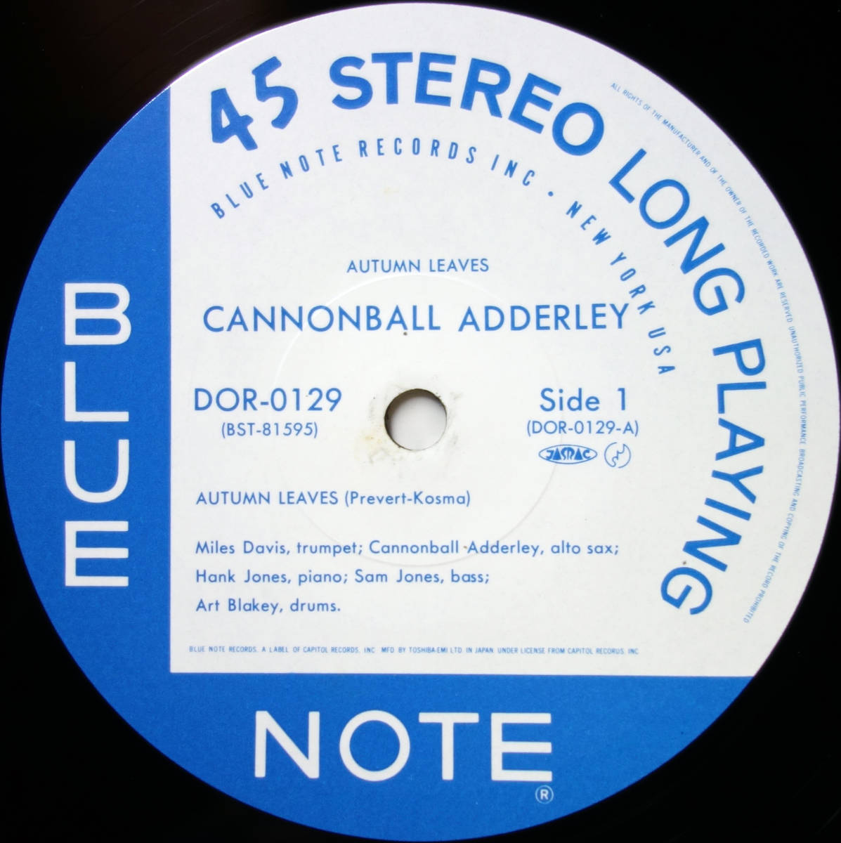 ◆CANNONBALL ADDERLEY/AUTUMN LEAVES, HERBIE HANCOCK/MAIDEN VOYAGE (JPN LP/45rpm) -Miles Davis, Blue Note, DAM, Audiophile_画像2
