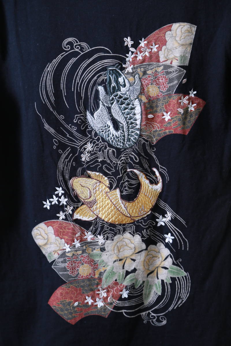 ヤフオク クロップドヘッズ 和柄プリント刺繍半袖tシャツ ヤフオク クロップドヘッズ 和柄プリント刺繍半袖tシャツ