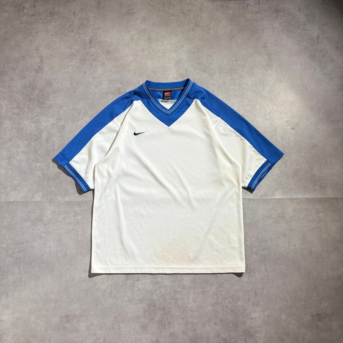NIKE 90s白タグ メッシュゲームシャツ ヴィンテージ古着レトロナイキ 古着 90s〜 00s NIKE ゲームシャツ 半袖 Tシャツ メッシュ 短丈