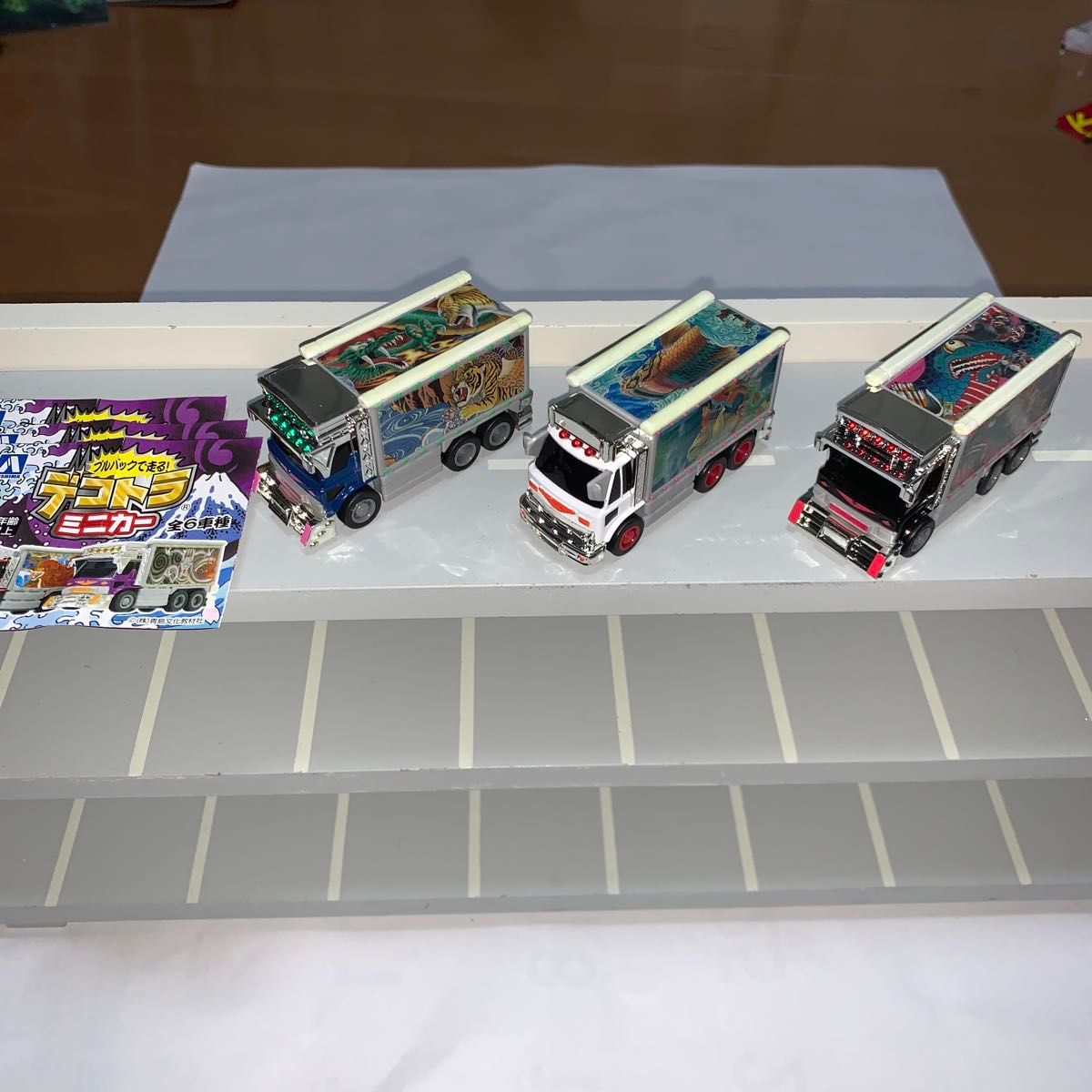 デコトラ ミニカー プルバックカー 38台セット デコトラ ミニカー プルバックカー 38台セット