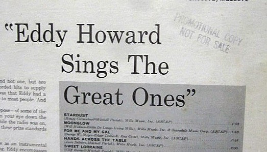 EDDY HOWARD 3枚セット LPレコード_画像2