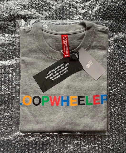 2020ss LOOPWHEELER x BEAMS JAPAN special order colorful Logo Roo z Fit T-shirt gray gray ash size: M new goods unused immediately shipping possible other great number exhibiting 