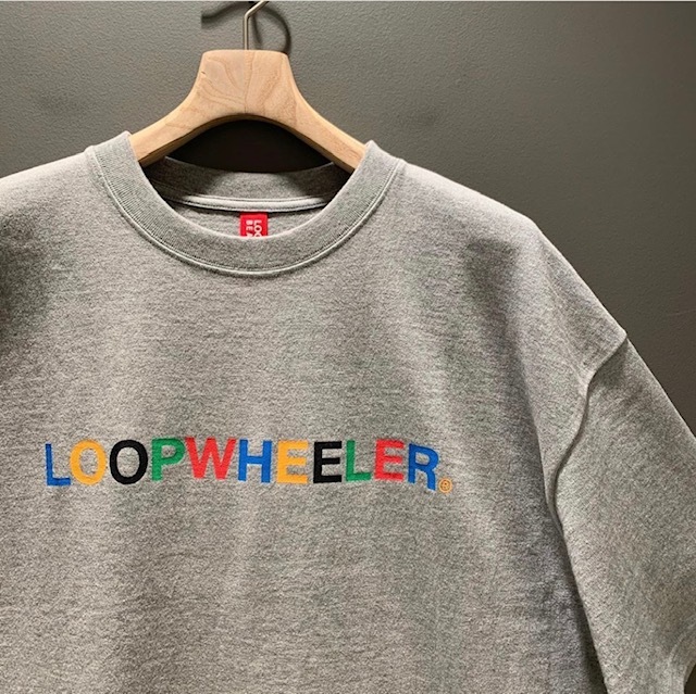 2020ss LOOPWHEELER x BEAMS JAPAN special order colorful Logo Roo z Fit T-shirt gray gray ash size: M new goods unused immediately shipping possible other great number exhibiting 